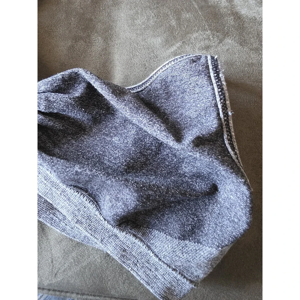 Wilfred Sports Bra Medium Grey Heathered Sleeveless Athleisure Activewear Top